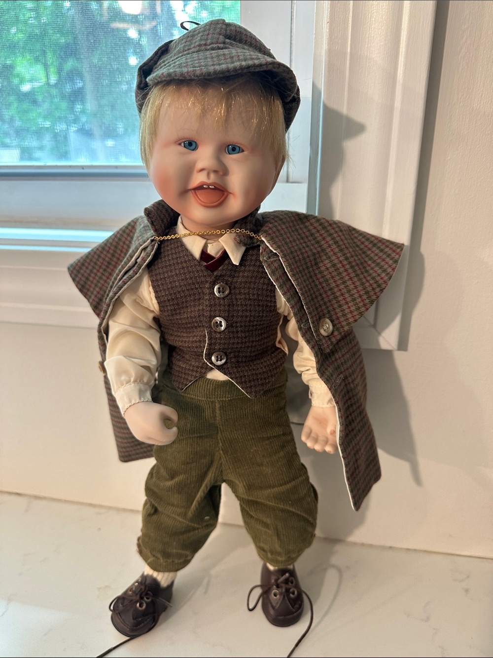 Little Sherlock by Ashton Drake, 1987 VINTAGE Porcelain Doll.